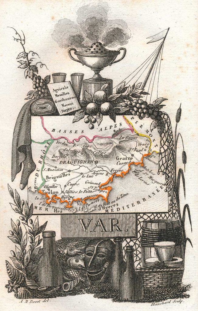 Karte Frankreich Département Var