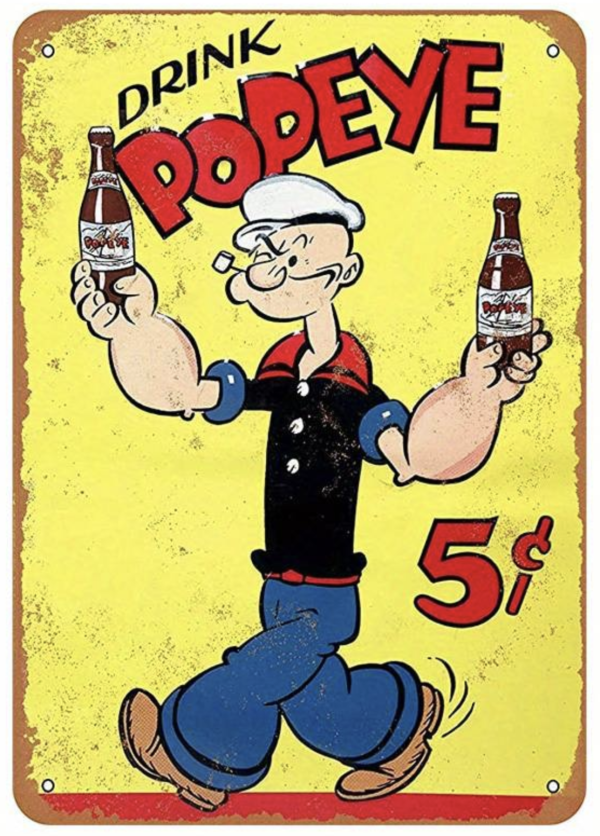 Metal sign Popeye