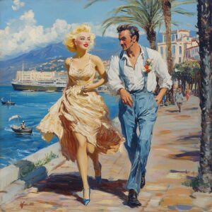 Nice Loving Couple Boulevard Anglais
