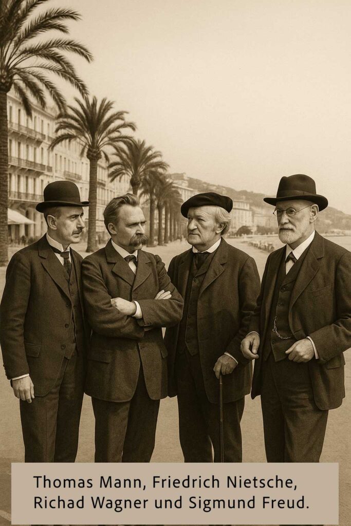 Thomas Mann und Friedrich Nietzsche, Siegmund Freud und Richard Wagner