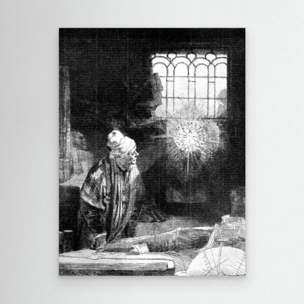 Faust - Radierung von Rembrandt van Rijn