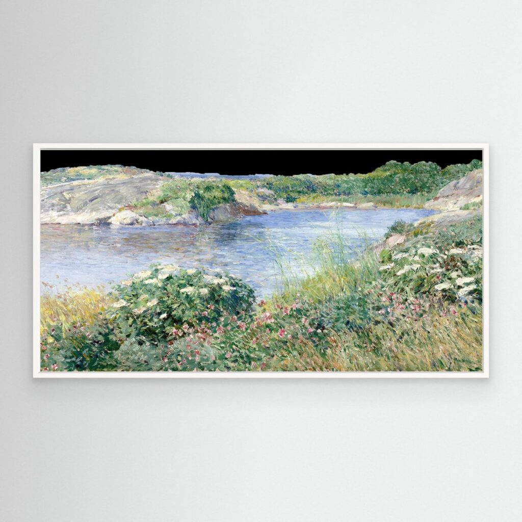 Flowers by the Lake